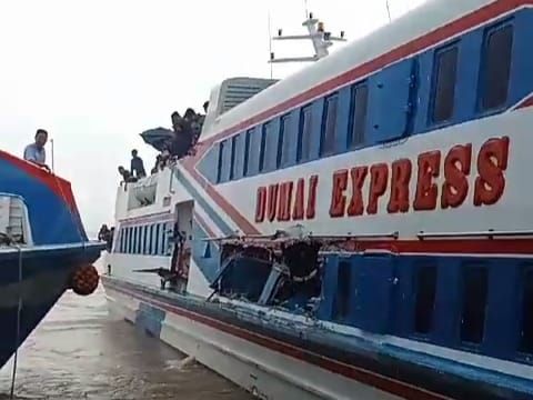 Kapal Dumai Line Bawa 244 Penumpang saat Tabrak Dumai Express 12 di Selat Panjang