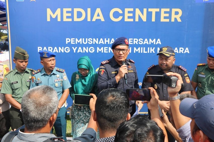 Bea Cukai Gelar Pemusnahan Bersama di Dumai