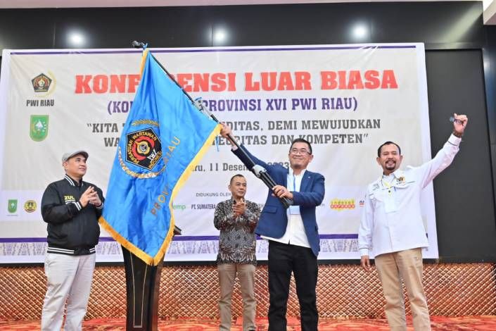 Hasil KLB XVI: Raja Isyam Azwar Ketua PWI Riau Periode 2023-2028