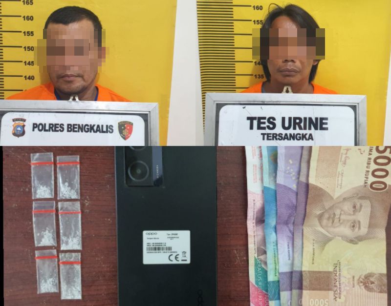 Seorang Buruh dan Oknum PNS Satpol PP Bengkalis Dicokok Polisi