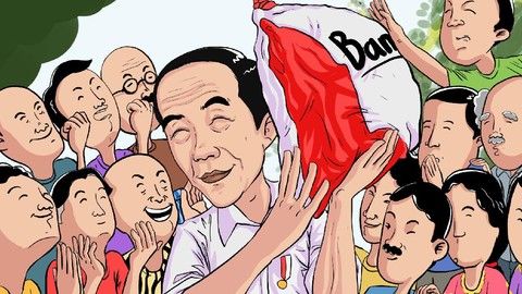 Jelang Pilpres, Bansos Baru Jokowi Rp11 T Dirapel Tiga Bulan Cair Sekaligus di Bulan Februari