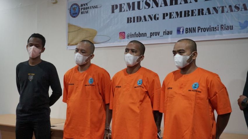 BNNP Riau Tangkap Pecatan Polisi Rokanhulu Terlibat Jaringan Narkoba