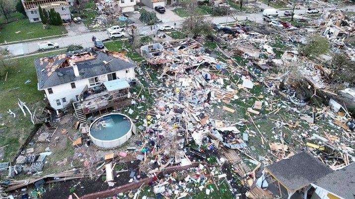 AS Diterjang Tornado 'Gulung' Texas hingga Oklahoma 5 OrangTewas