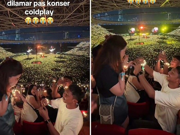 Wanita Dilamar Saat Nonton Konser di GBK, Akhirnya jadi Begini