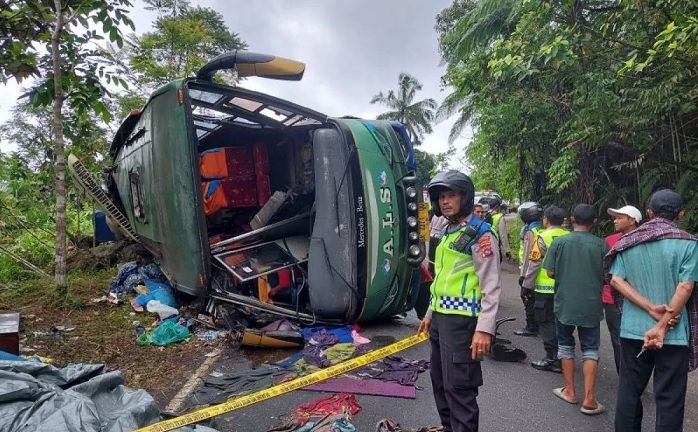 Sopir Bus ALS Ditetapkan Tersangka Kecelakaan di Sumbar