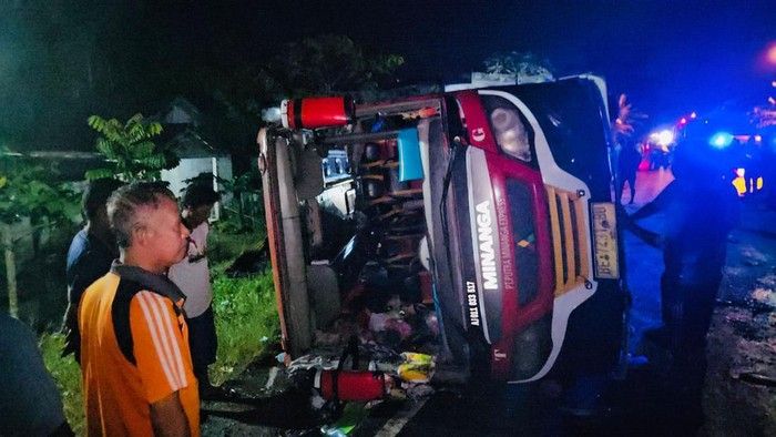 Kecelakaan Bus Rombongan SD Palembang Tewaskan 2 Orang Sopir Kabur