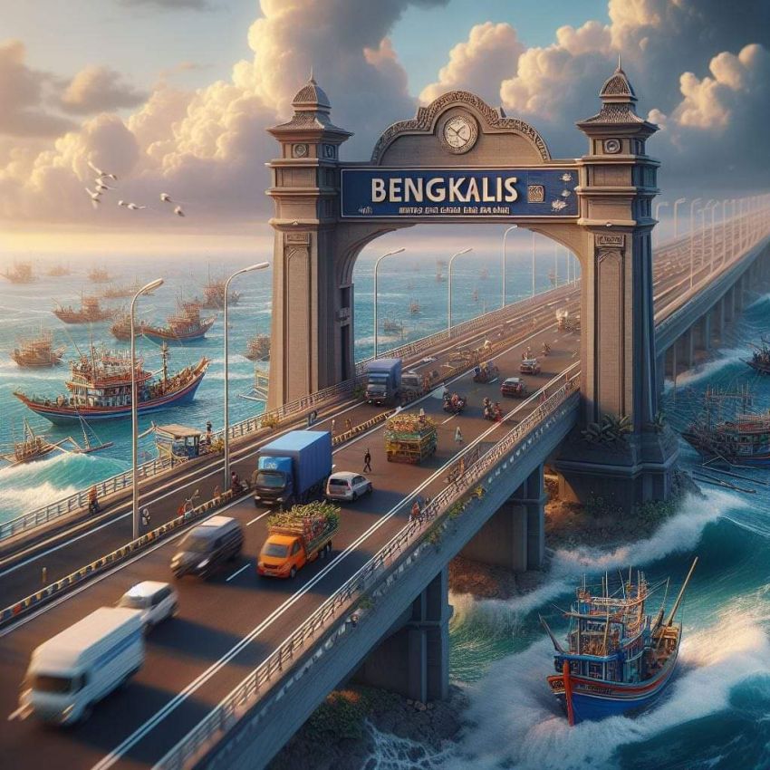 Pembangunan Jembatan Sei Pakning - Pulau Bengkalis Terus Digesa