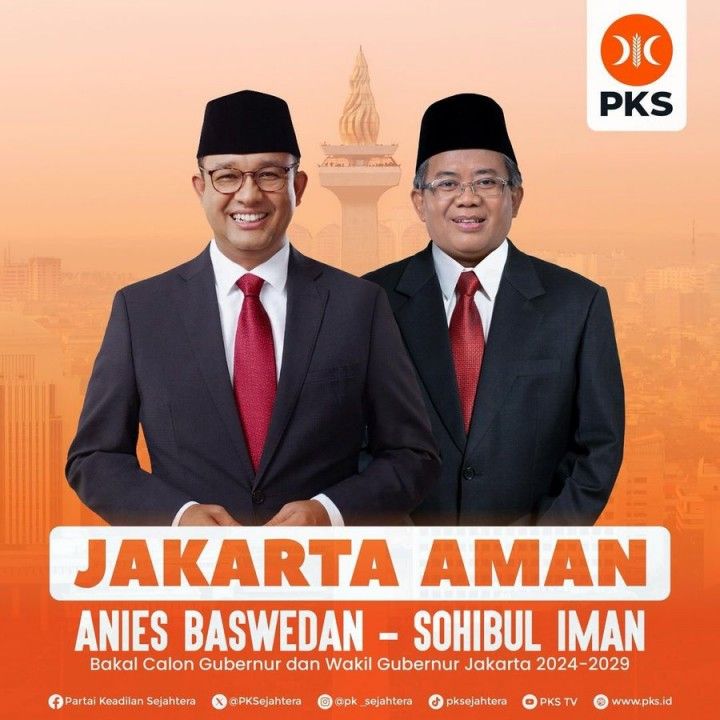 PKS Resmi Usung Anies Baswedan Calon Gubernur DKI