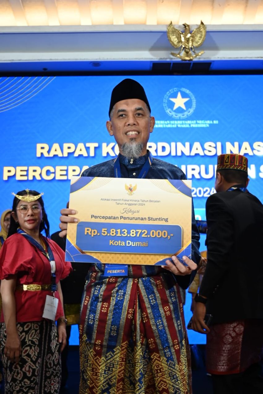 Di Riau, Kota Dumai Satu-satunya Penerima Dana Insentif Fiskal Penurunan Stunting 2024