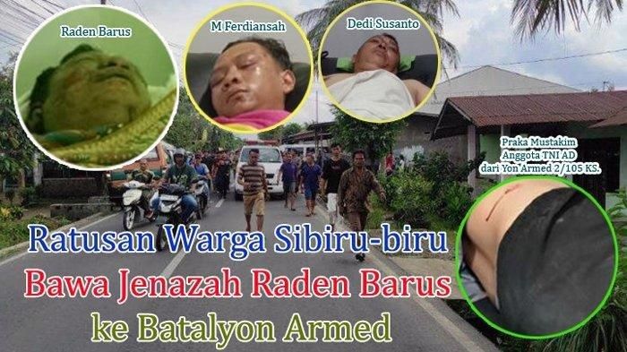 Puluhan Oknum TNI Armed 2/105 Kilap Sumagan Serang Warga, 1 Orang Tewas Lainnya Luka-luka