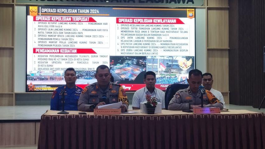 Setahun, Polres Dumai Tangkap 130 Orang Tersandung Kasus Narkoba Sita 12 Kg Shabu