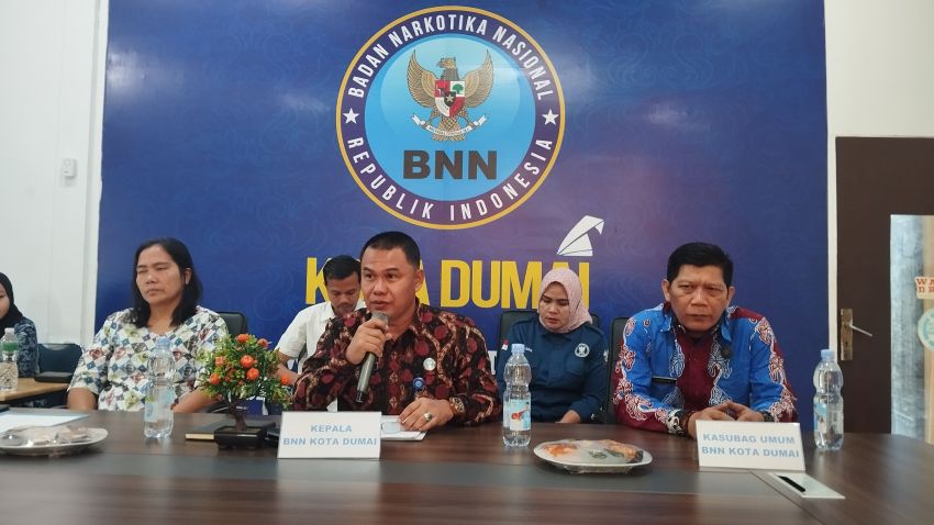 Ini Keberhasilan BNN Dumai, Sepanjang 2024,  Tes Urine 2.715 Orang 24 Positif Narkoba, Ungkap 15 Kg Narkoba