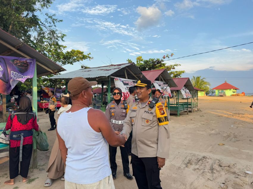 Baru Menjabat Wakapolres Dumai Kompol Rahmad Syah Tinjau Pantai Koneng, Ini Penjelasannya