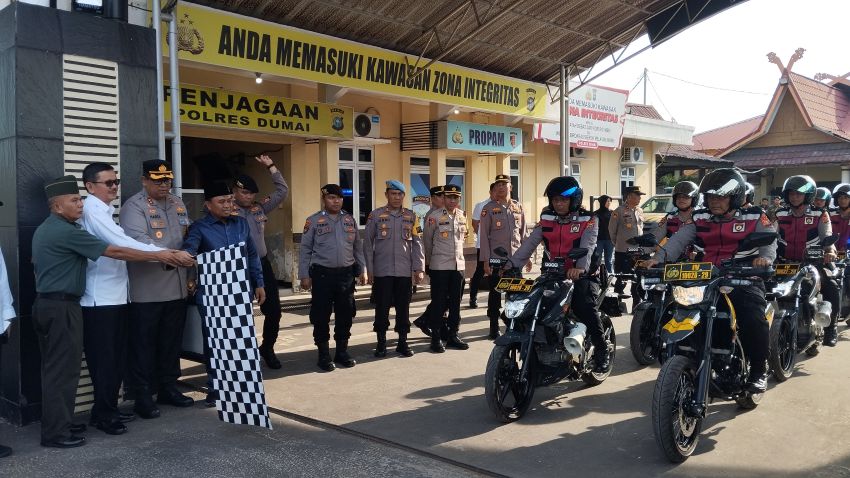 Polres Dumai Luncurkan Tim Patroli Cepat Responsif, Call Center 110