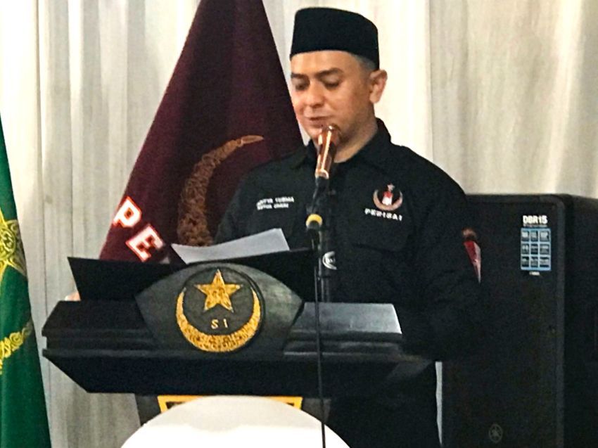 Bersama Anggota Aditya Yusma Perdana Ucapkan Sumpah Ikrar Suci PERISAI Syarikat Islam