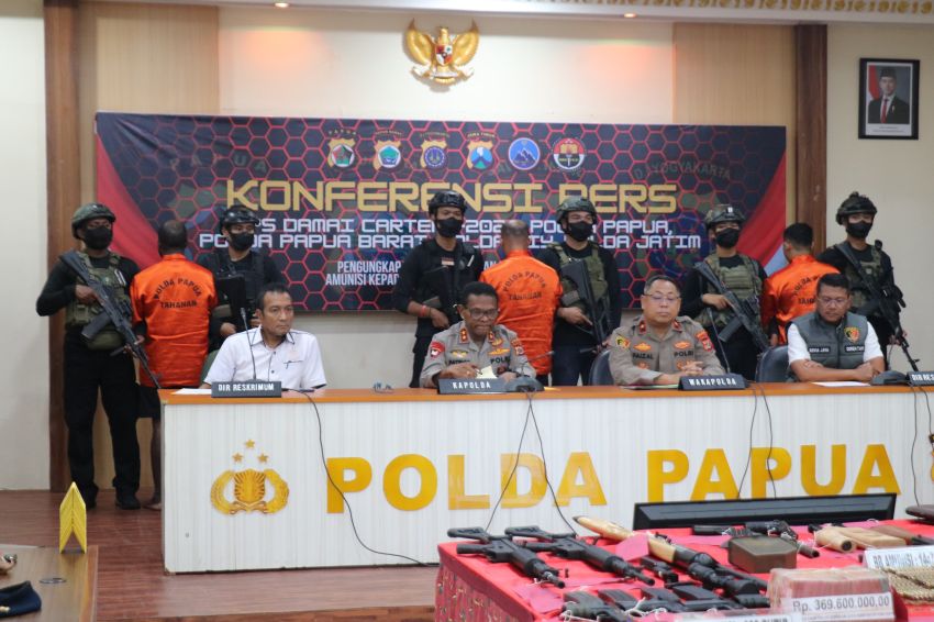 Satgas Ops Damai Cartenz Gagalkan Jaringan Penyuplai Senpi dan Ribuan Amunisi ke KKB Lintas Provinsi