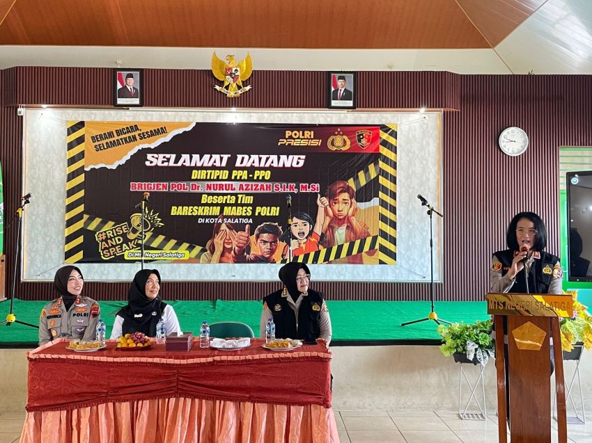 Direktur PPA dan PPO Ajak Siswa MTsN Salatiga Berani Bicara, Selamatkan Sesama