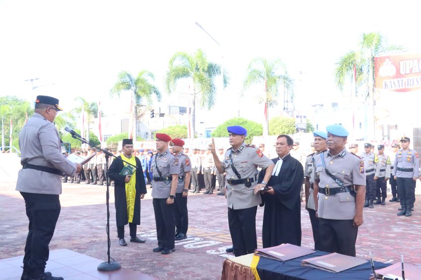 Sejumlah Kasat Polres Dumai Disertijab, Mutasi ke Rohil
