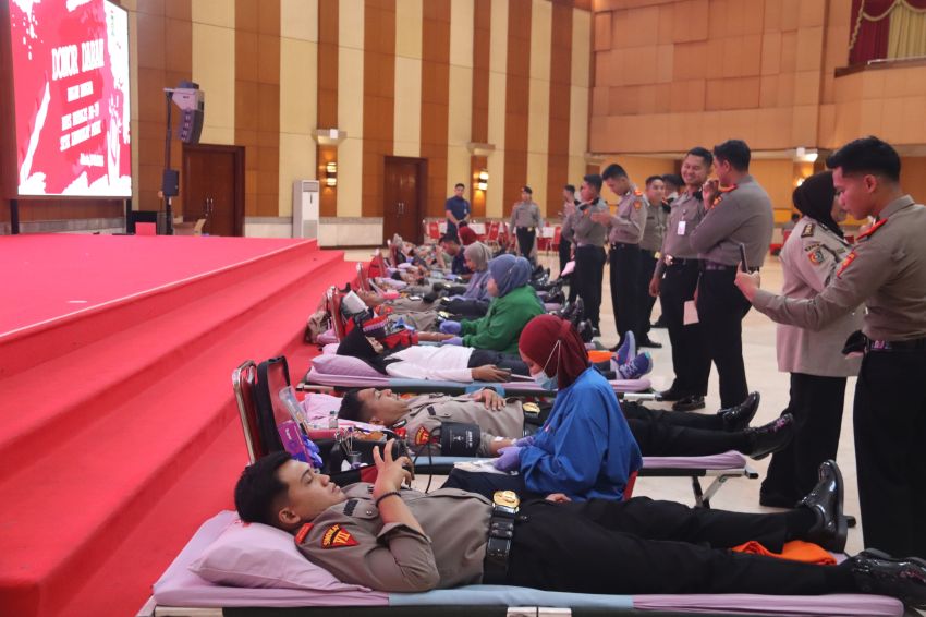 STIK Lemdiklat Polri Gelar Donor Darah Sambut Dies Natalis ke-79