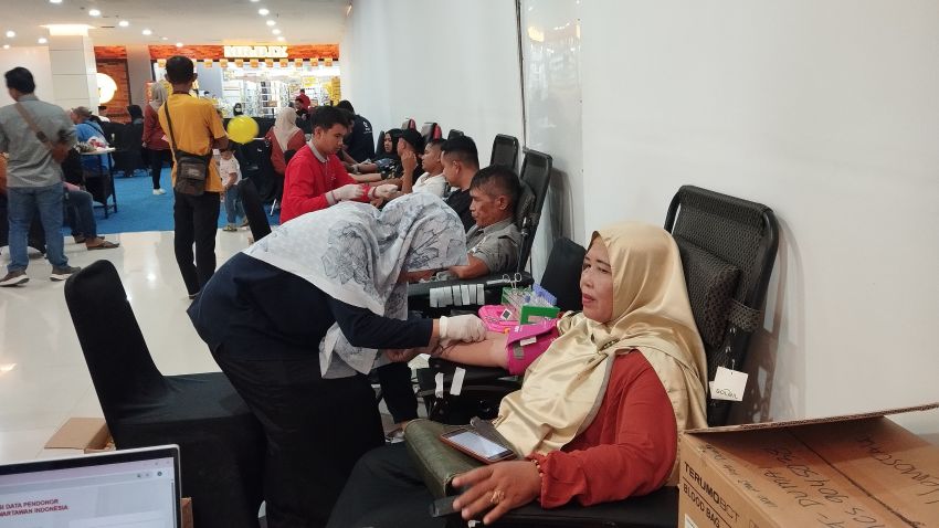 PWI Dumai Gelar Bakti Sosial Donor Darah, Wawako: Giat Sangat Membantu Masyarakat Membutuhkan