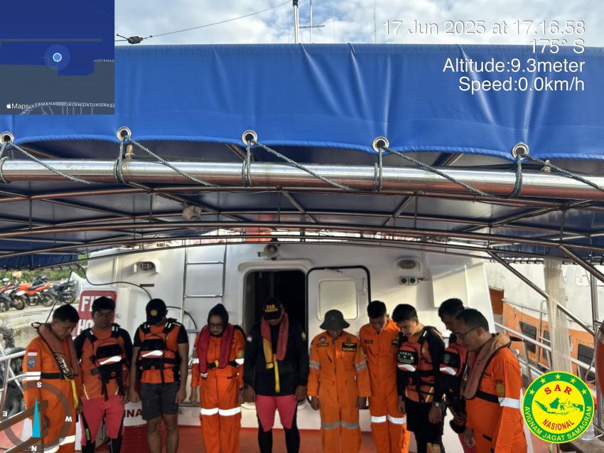 Saat Menarik Jaring Diatas Kapal Pompong, Nelayan Rupat Utara Menghilang