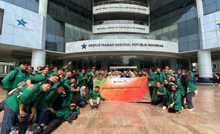 Penguatan Mahasiswa Ilmu Komunikasi Uhamka Tentang Diplomasi Naskah Kuno Dan Bahasa Indonesia Sebagai Bahasa Resmi Konferensi Umum UNESCO Di Perpusnas