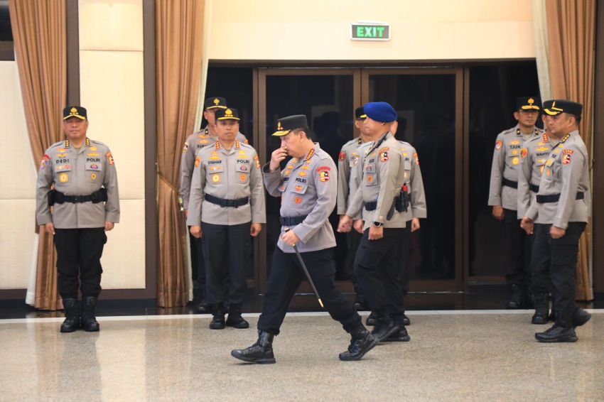 Polri gelar korps raport kenaikan pangkat 3 pati dan 87 pamen