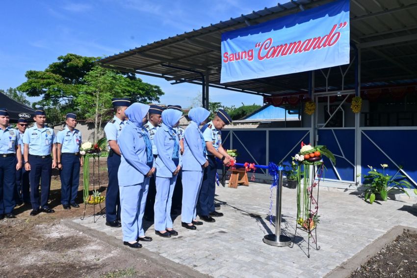 Saung Commando Diresmikan, Wadah Baru Personel Lanud Husein Sastranegara Tingkatkan Kebersamaan