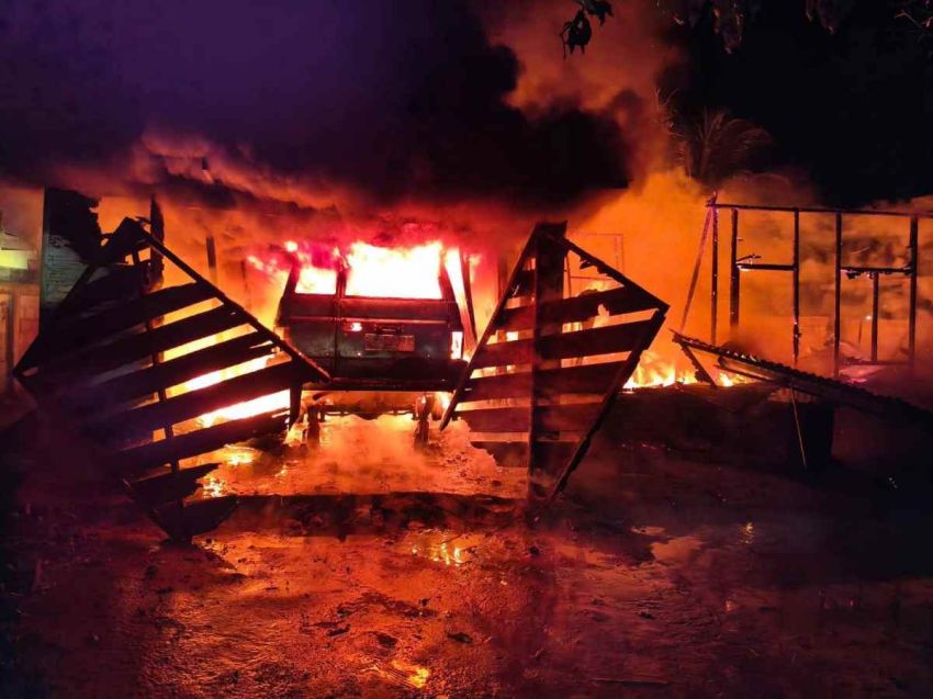 Usai Rayakan Ulang Tahun, Rumah Servis Pasaribu Ludes Dilalap Sijago Merah