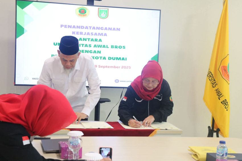 Perkuat Kolaborasi Bidang Pendidikan, Wako Paisal Teken MoU Bersama Universitas Awal Bros