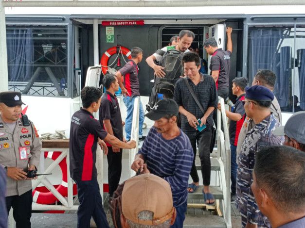 Tersandung Permasalahan Hukum di Malaysia, 131 WNI Dipulangkan Melalui Pelabuhan Dumai