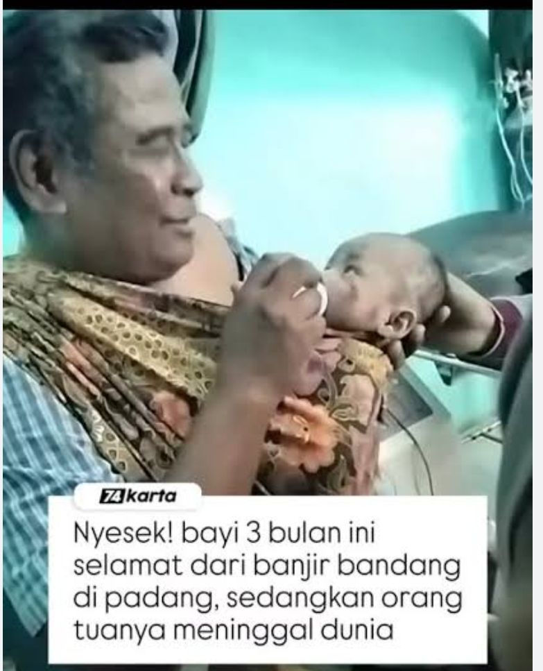 Subhanallah, Bayi 3 Bulan Selamat dari Terjangan Banjir Galodo Agam Keluarganya Tewas
