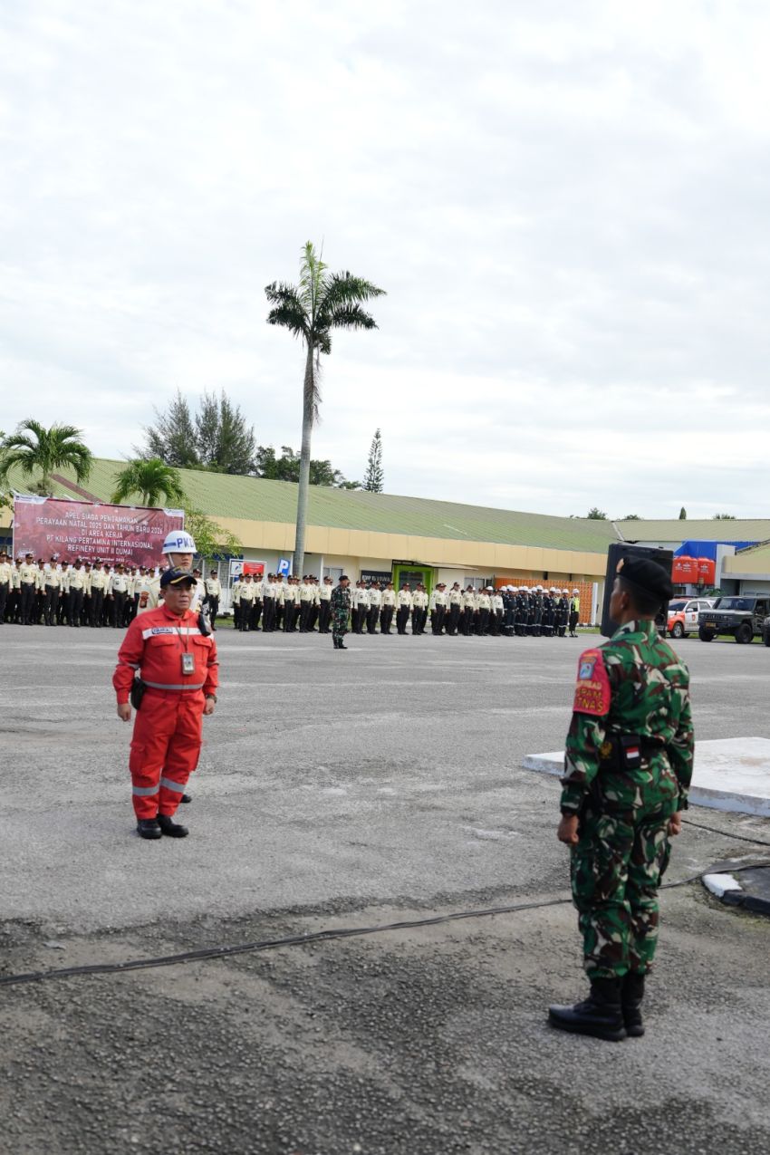 Gelar Apel Satgas Pengamanan Nataru, Kilang Dumai Jamin Distribusi Energi ke Masyarakat