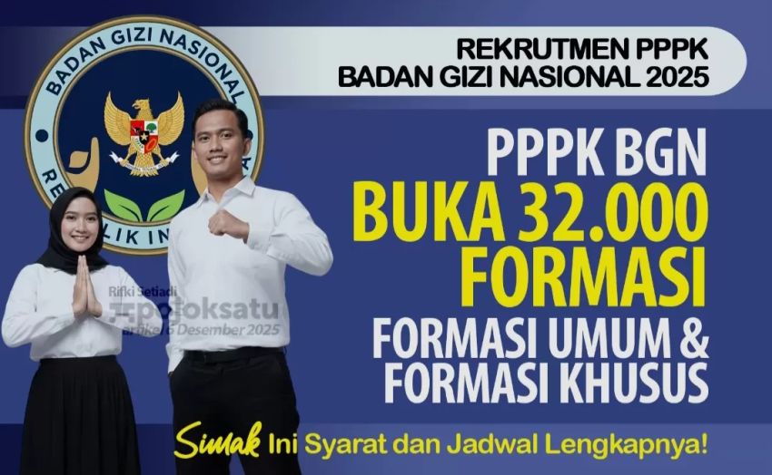 Pemerintah Resmi Buka Pendaftaran PPPK Badan Gizi Nasional 2025