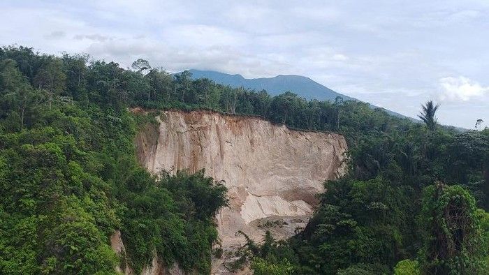 Tebing Ngarai Sianok Agam, Sumbar Longsor Setinggi 120 Meter