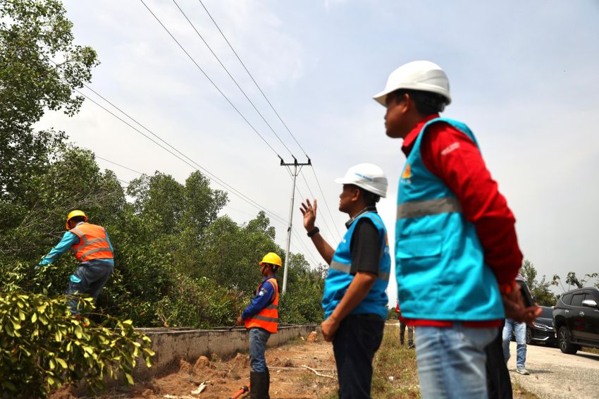 GM PLN UID Riau dan Kepri Tinjau Jaringan Kelistrikan di Bengkalis