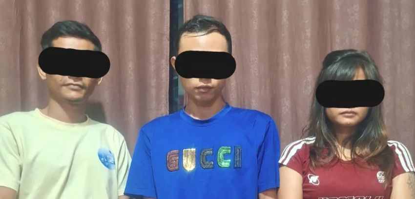 Ditangkap di Penginapan Azura Wanita Bertato dan Dua Pria Ditangkap Polisi