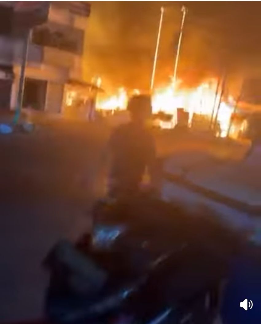 Bengkel Motor Budi Kemulian Ludes Terbakar, Bangkai Kendaraan Berserakan