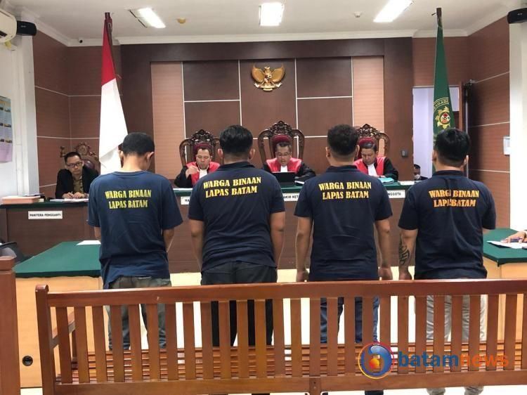 Belum Tuntas Masa Hukuman di Penjara, Empat Napi Kembali Divonis 7 Tahun Motif  Bisnis Sabu di Jeruji