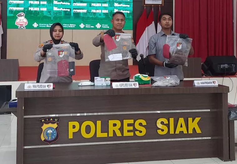 Polres Siak Ungkap Kasus Pembunuhan Motif Pinjam Uang Ditolak Korban