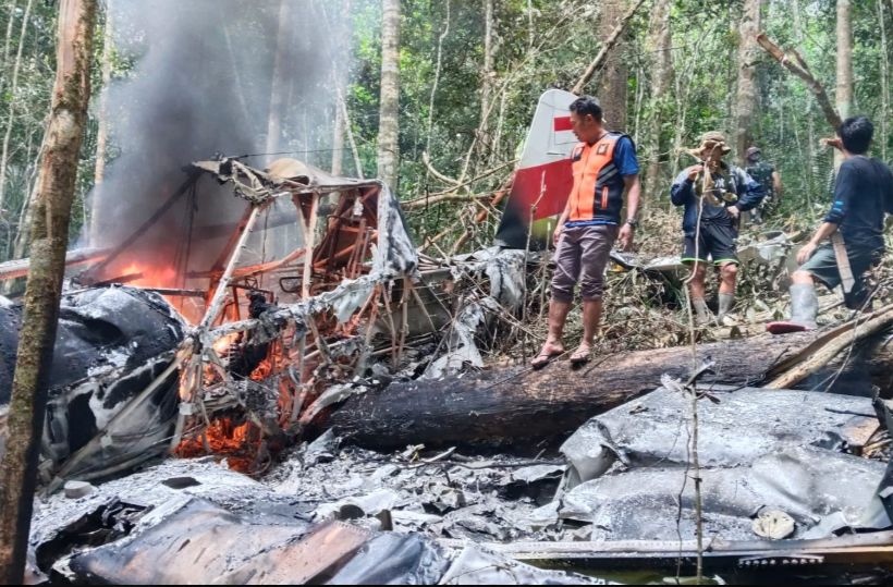 Pesawat Logistik Pelita Air Mengangkut BBM Jatuh di Pegunungan Nunukan