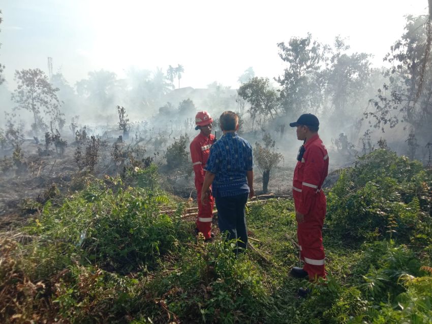 Kilang Pertamina Dumai Cepat Tanggap Bantu Pemadaman Kebakaran Lahan Tanjung Palas