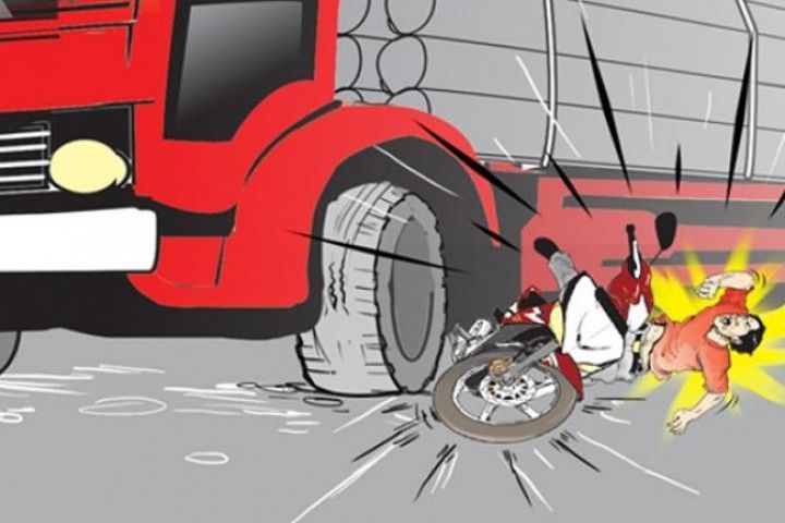 Mengendarai Motor Scoopy Warga Pekanbaru Tewas Ditabrak Truk di Jalan Soetta Dumai
