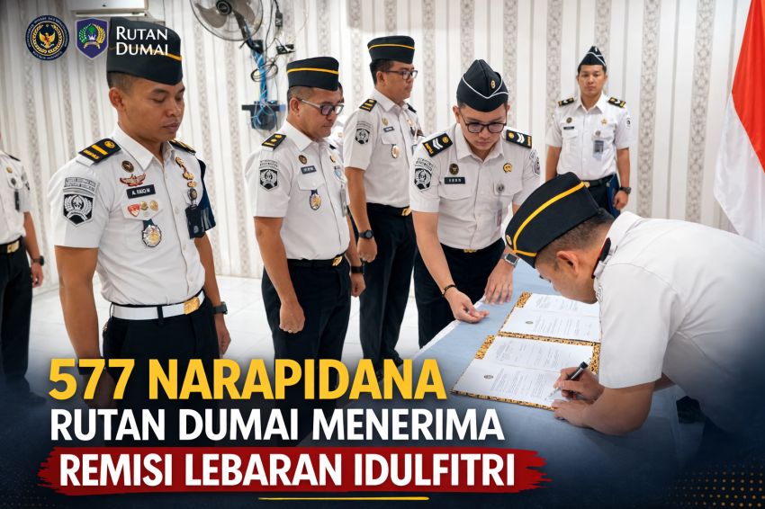 577 Warga Binaan Rutan Dumai Diusulkan Terima Remisi Khusus Idul Fitri