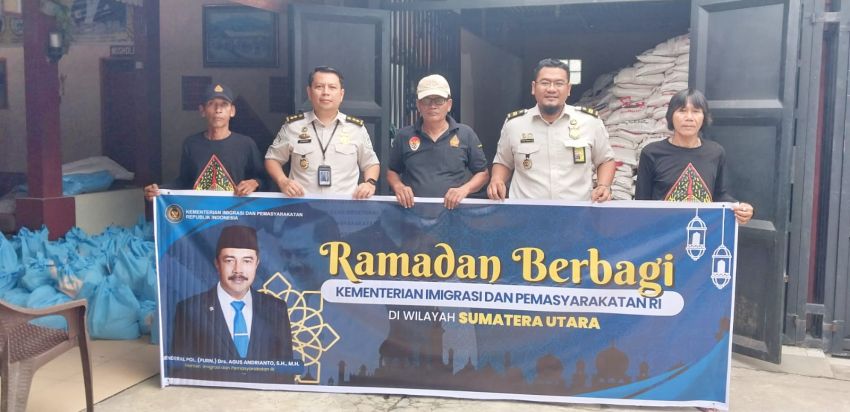 Ramadan Berbagi, Kemenimipas di Sumut Salurkan 4.000 Paket Bantuan untuk Masyarakat