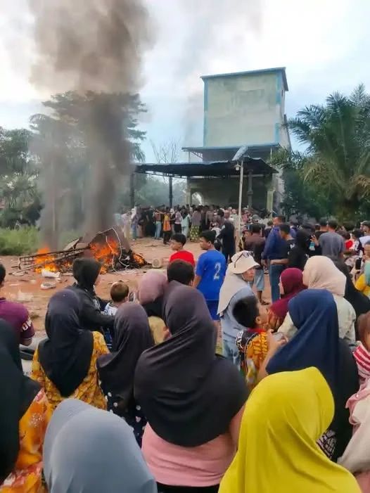 Kesal Lemahnya Penegakan Hukum, Warga Panipahan Rusak dan Bakar Kendaraan Bandar Narkoba
