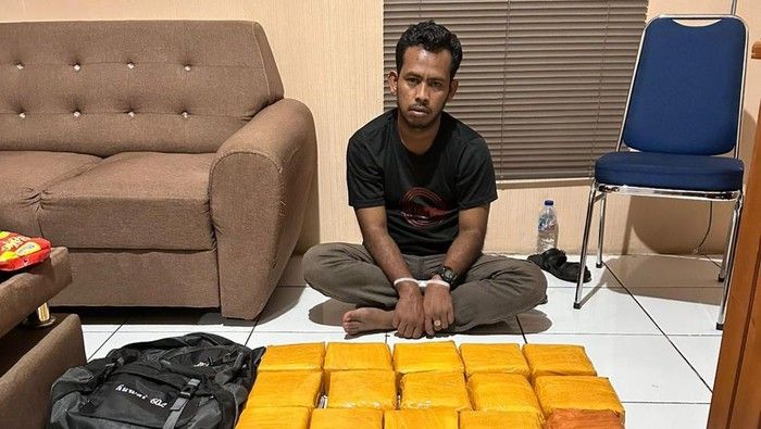 Rahmad Gendong 21,9 Kg Sabu di Hotel Bengkalis