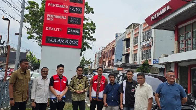Memastikan Ketersedian BBM, PPN Sumbagut bersama Pemprov Riau Tinjau SPBU