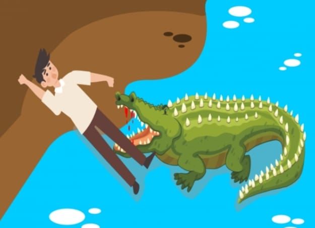 Saat Mandi di Sungai Warga Rohil Disambar Buaya