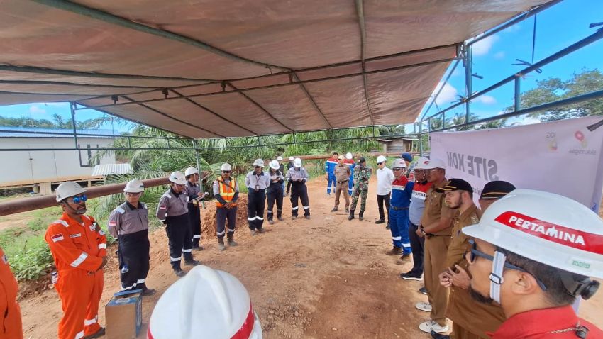 Wujud Kepedulian Perusahaan, PHR Perbaiki Jalan Lintas Pinang Kubu Sepanjang 15 Kilometer